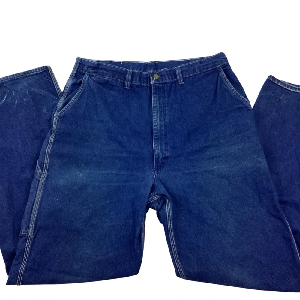 Vintage Oshkosh union made Sanforized  carpenter jeans. - Picture 4 of 7